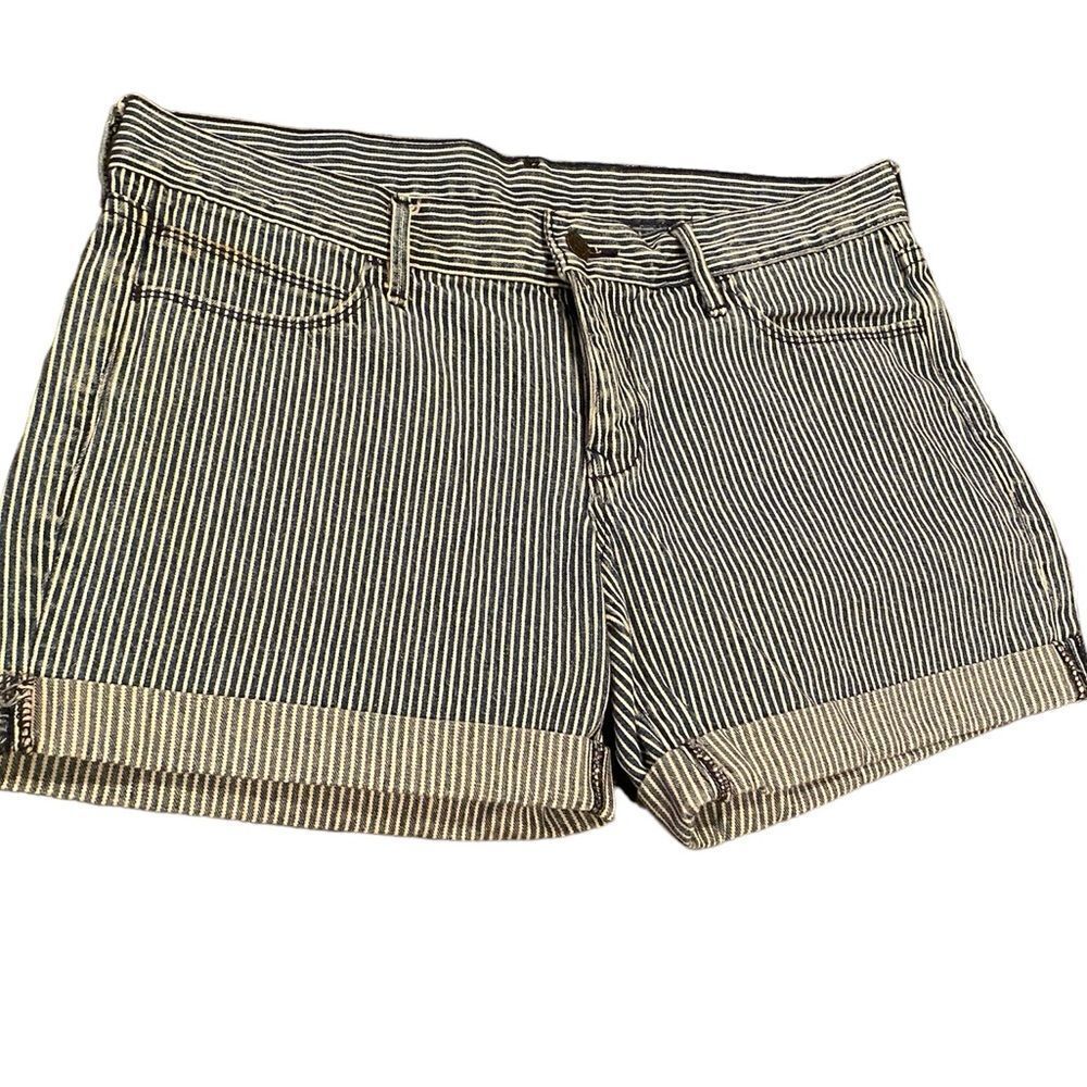 Only Navy Striped Shorts Size 8